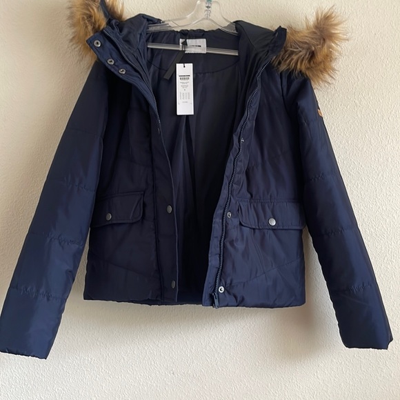 NWT Noisy May faux fur padded parka ASOS - Picture 4 of 7